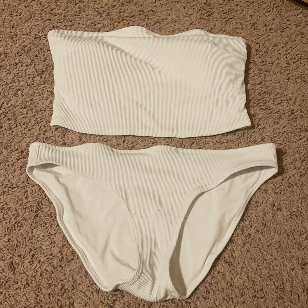 Aerie ribbed 2 piece bikini size large